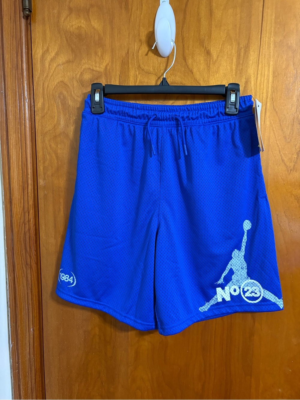 NWT Jordan 1984 No. 23 Athletic Shorts Blue Big Boys Large